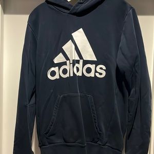 Navy blue Adidas hoodie sweatshirt